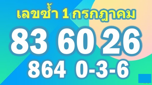 สถิติหวยออกหนึ่งกรกฎาคมย้อนหลังสิบงวด